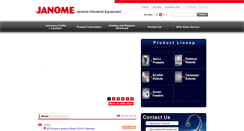 Desktop Screenshot of janome-ie.com